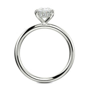 Ava Cushion Cut Pave Hidden Halo 4 Prong Engagement Ring Setting - Nivetta